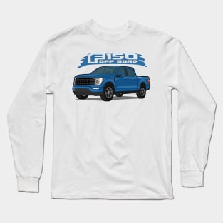 Car truck off road  f-150 blue Long Sleeve T-Shirt